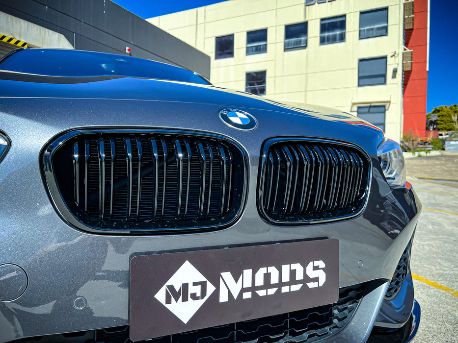 ABS Glossy Black Front Grille for BMW 1 Series【F20 LCI/LCI-2 M140i M135i 125i 120i 118i/d】【2015-2019】