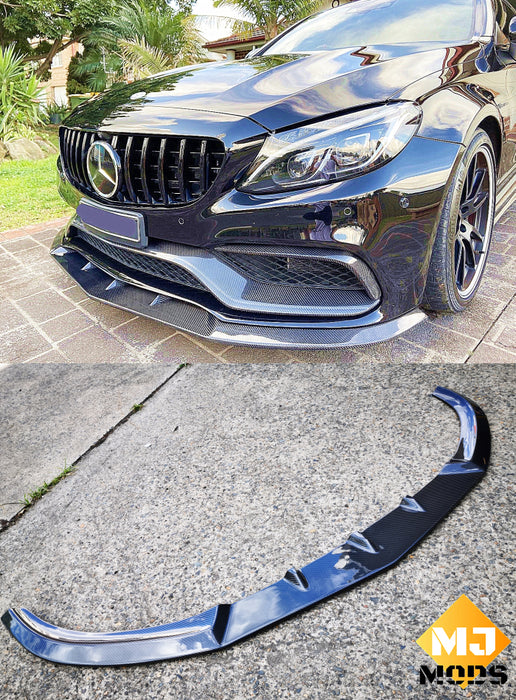 Carbon Fibre Front Bumper Lip for Mercedes-Benz【C205/A205 C63 AMG】2015+【2 Door-PSM Type】