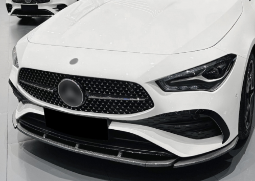 ABS Glossy Black Front Lip For MERCEDES BENZ【C118 CLA 35 45 AMG CLA 200 250 AMG】2023-2025