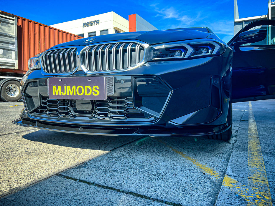 Gloss Black Front Lip Splitter fit for BMW【G20/G21 LCI M340i 330i 320i M Sport】3D Style