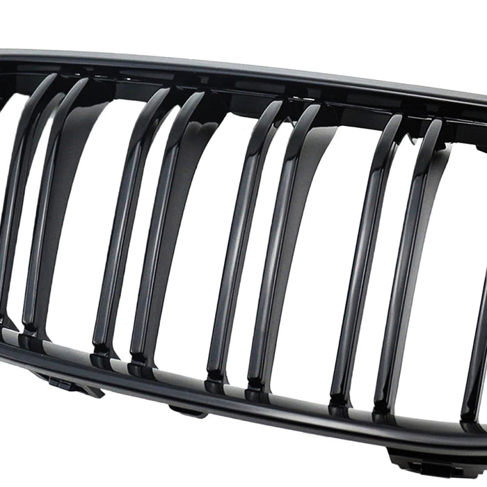 Gloss Black Double Slats Kidney Grilles Fit FOR BMW【3 Series E92 E93 LCI 335i 330i 328i 320I】【E92 E93】