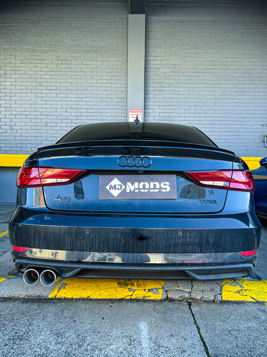 S3 Style ABS GLOSS BLACK REAR BOOT LIP SPOILER FIT FOR AUDI S3 / A3 S-LINE 8V FL SEDAN 2014-2020