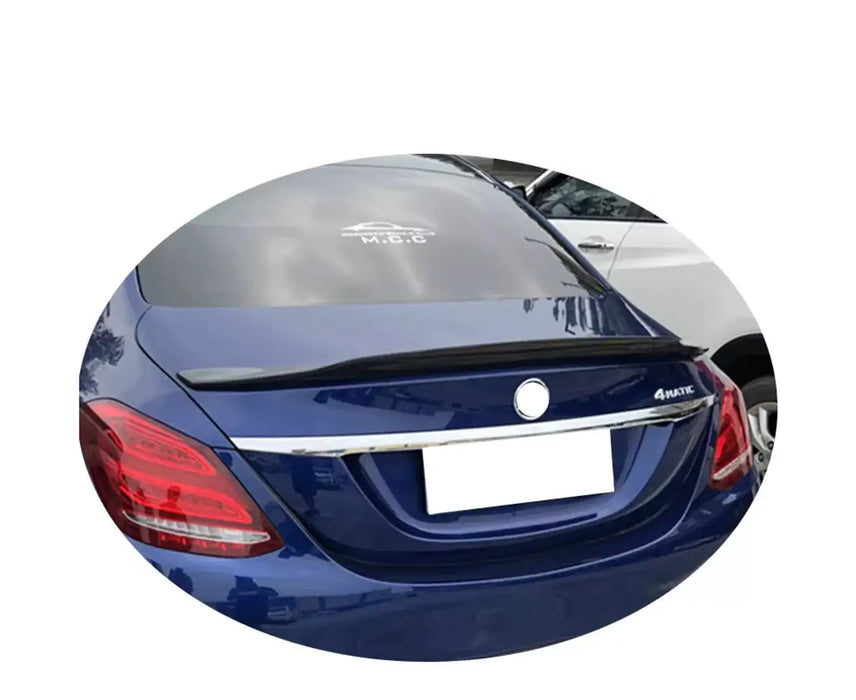 Gloss Black Rear Bumper Boot Lip Spoiler for MERCEDES-BENZ C CLASS【W205 SEDAN】【4D-PSM Style】