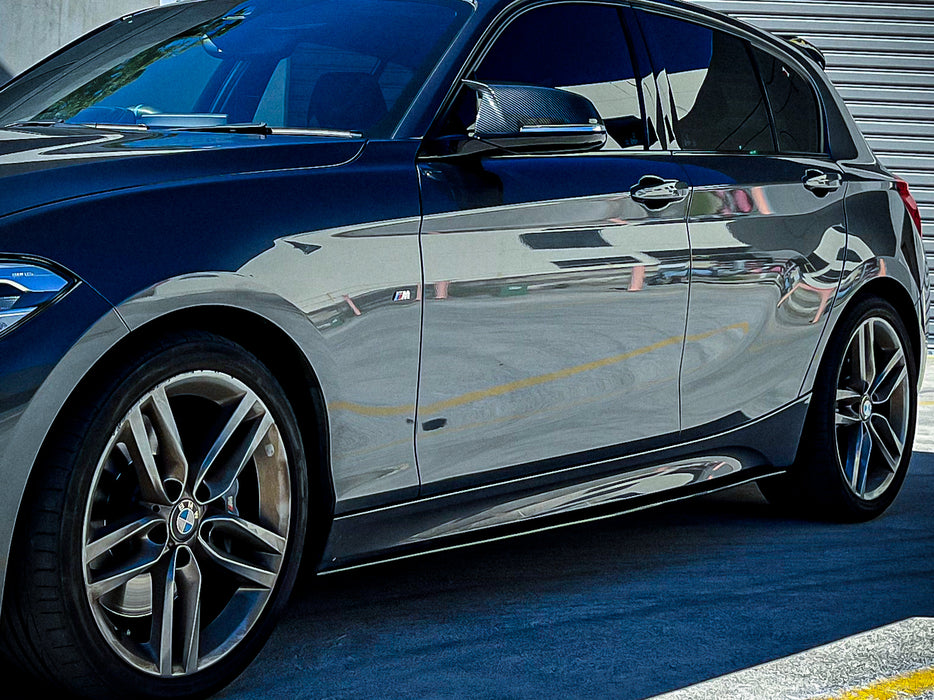 ABS Gloss Black Side Skirts for BMW 1 Series【F20 M140/M135 & 125/120/118 M Sport】【2015-2019】LCI/LCI-2