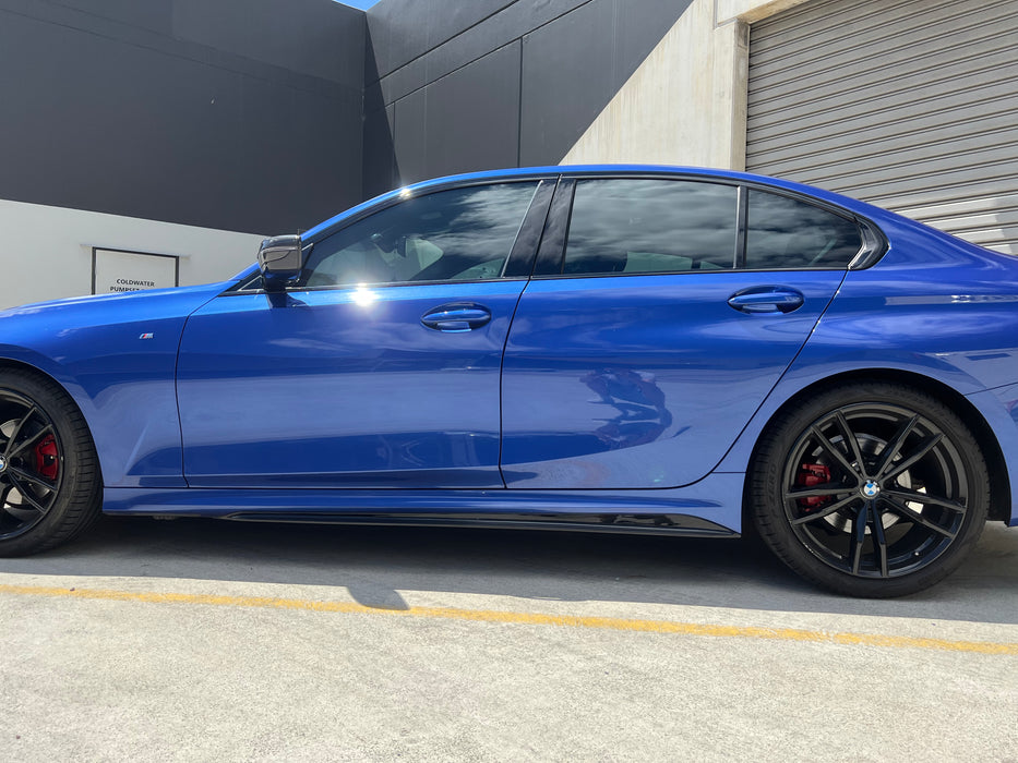 ABS GLOSSY BLACK SIDE SKIRT fit for BMW 3 Series【G20/G21 incl G20 LCI M340 330/320 M Sport】