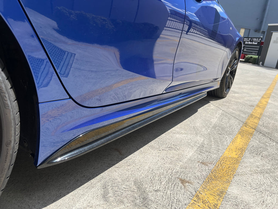 ABS GLOSSY BLACK SIDE SKIRT fit for BMW 3 Series【G20/G21 incl G20 LCI M340 330/320 M Sport】
