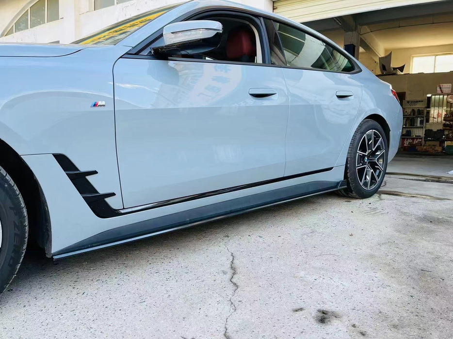 ABS GLOSSY BLACK SIDE SKIRT fit for BMW 4 Series【G26 Gran Coupe 420/430/M440】2022+【MP】