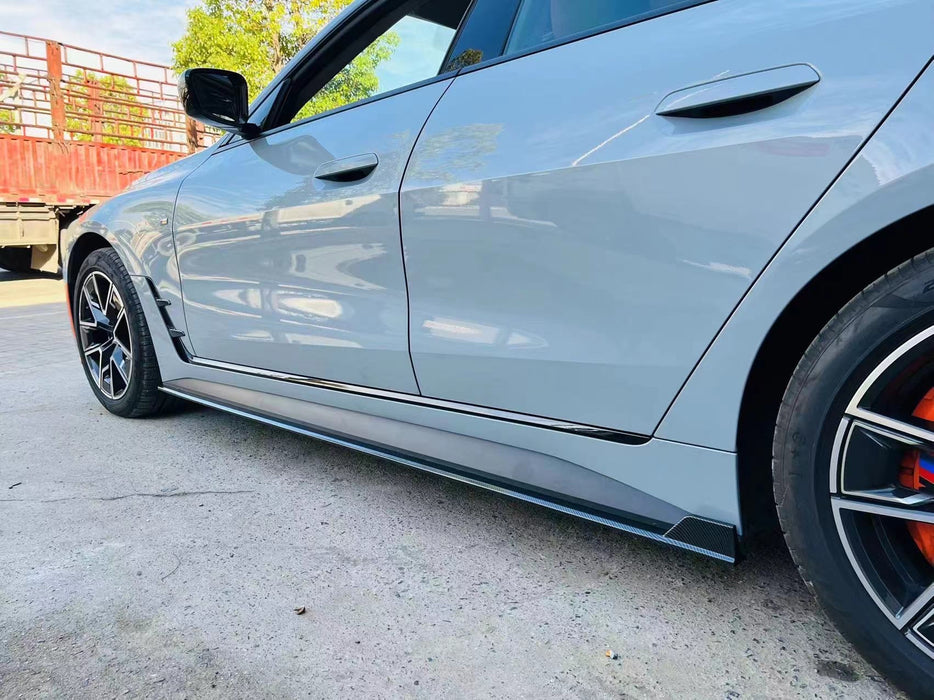 ABS GLOSSY BLACK SIDE SKIRT fit for BMW 4 Series【G26 Gran Coupe 420/430/M440】2022+【MP】