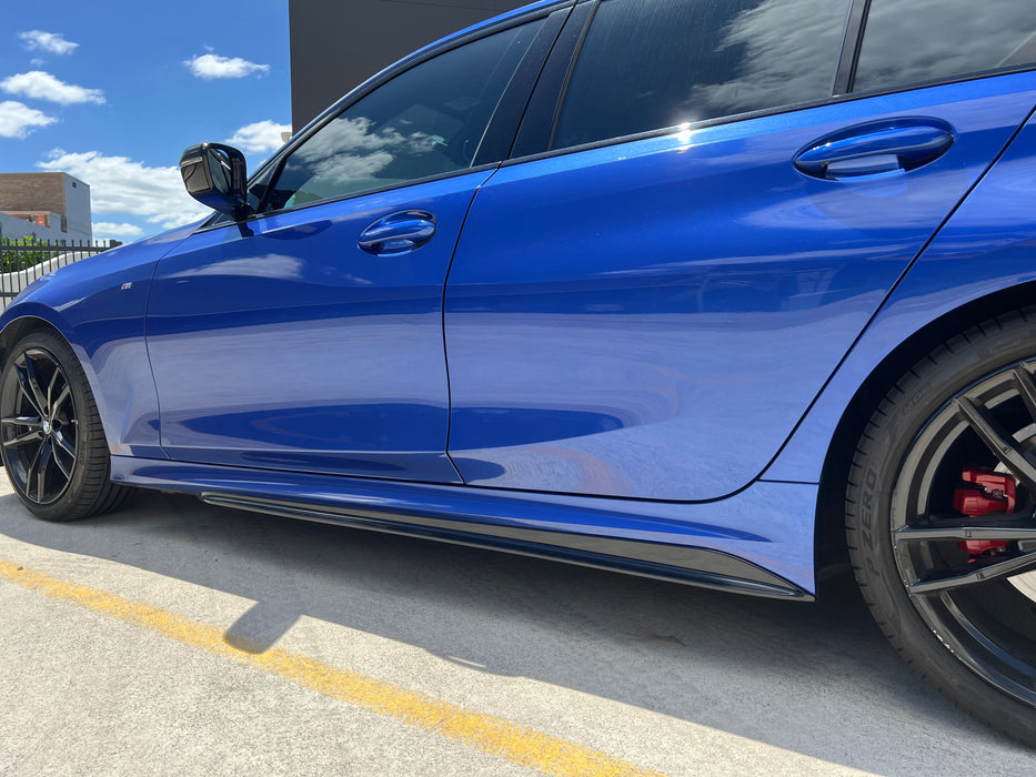 ABS GLOSSY BLACK SIDE SKIRT fit for BMW 3 Series【G20/G21 incl G20 LCI M340 330/320 M Sport】