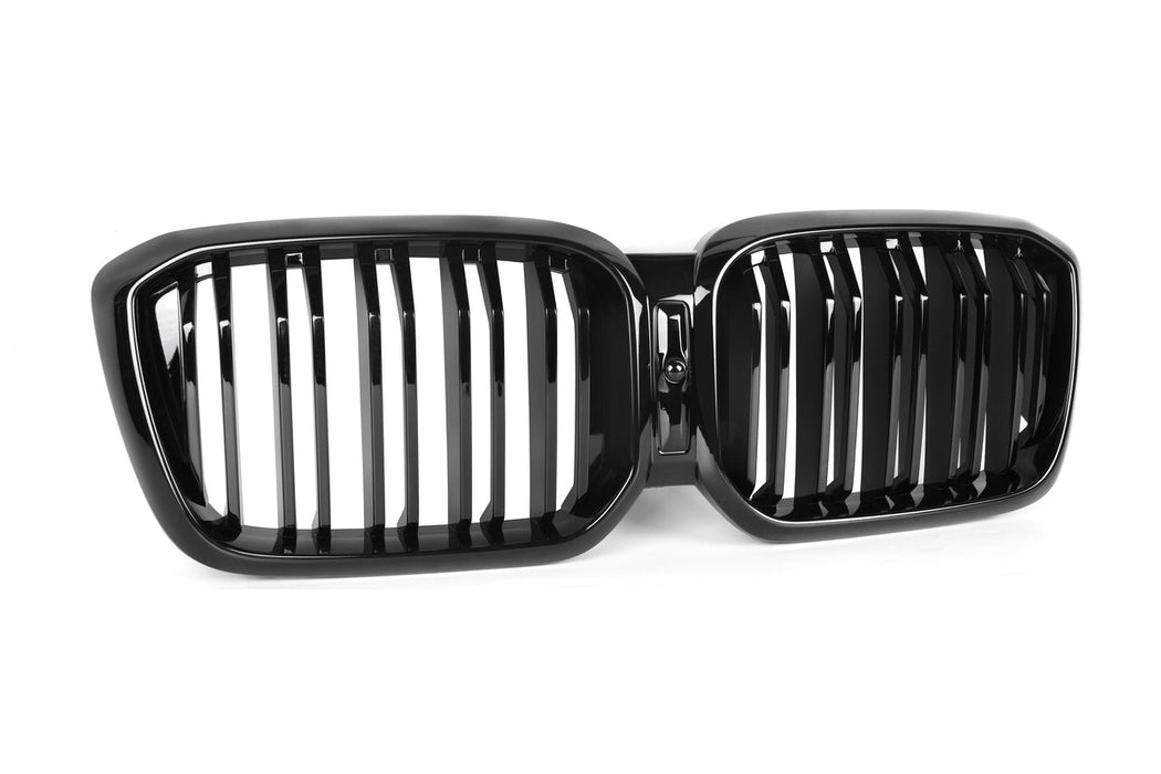 ABS Glossy Black Front Grille for BMW【X3 G01 & X4 G02 LCI】【M40i & 20i/20d/30i/30d/30e】LCI 2021+【Dual Slats】