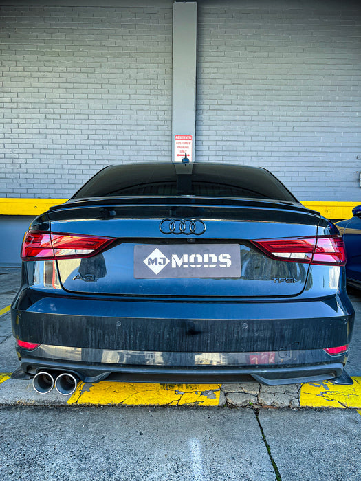 S3 Style ABS GLOSS BLACK REAR BOOT LIP SPOILER FIT FOR AUDI S3 / A3 S-LINE 8V FL SEDAN 2014-2020