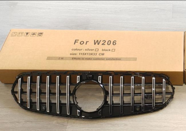 ABS Front Grille For Mercedes Benz C Class Edition C only【W206 C206】【C200/C220/C250/C300/C350】2022+【GT Chrome】