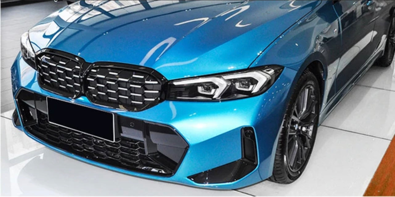 ABS GLOSSY BLACK FRONT KIDNEY GRILLE fit for BMW【G20/G21 LCI M340 330 328 320 M Sport】【G20 LCI Diamond Style】