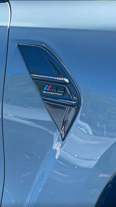 Dry Carbon Fibre Side Vents Guard Fender Trims for BMW【M3 G80 G81】1 Pair