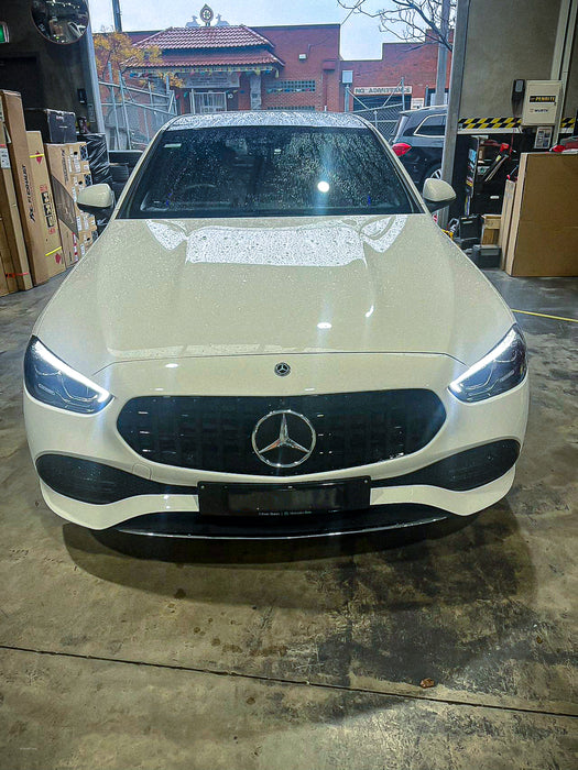 ABS Front Grille For Mercedes Benz C Class Edition C only【W206 C206】【C200/C220/C250/C300/C350】2022+【GT ALL BK】