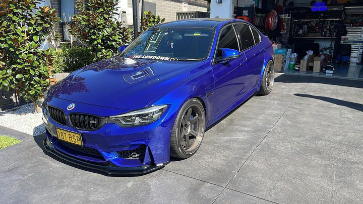 ABS Glossy Black Front Bumper Lip for BMW【F80 M3 & F82 F83 M4】【V Style】