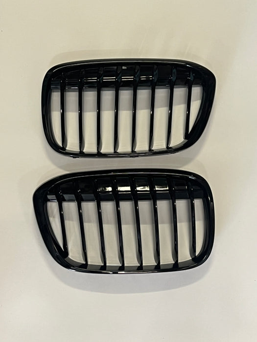 ABS Glossy Black Front Grille for BMW【X1 F48 F49 】【18i 18d 20i 25i xdrive】PRE LCI 16-20【Single 】