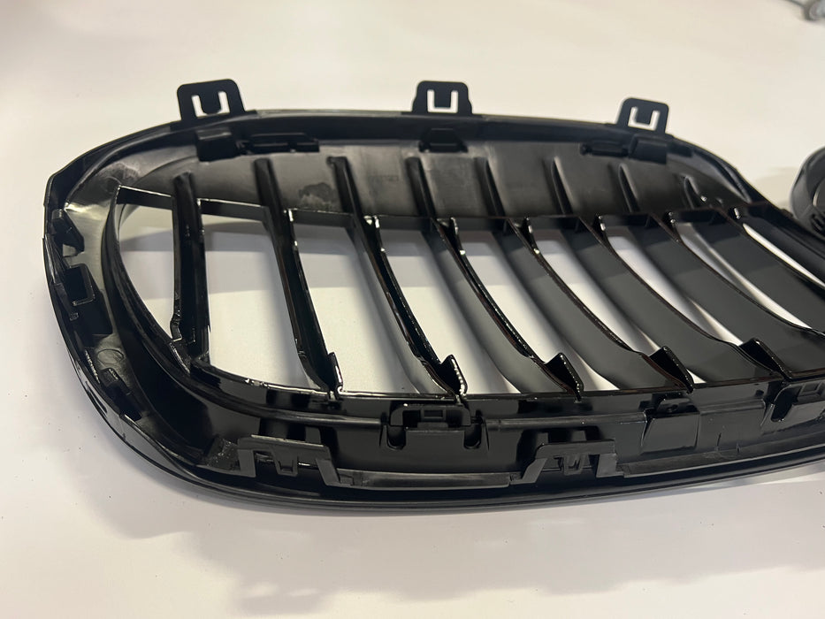 ABS Glossy Black Front Grille for BMW【X1 F48 F49 】【18i 18d 20i 25i xdrive】PRE LCI 16-20【Single 】