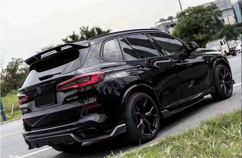 G05 X5 Pre-LCI Black-Out Kit Gloss Black Full Body Kit (Front Lip, Side Skirts, Rear Diffuser, Mid-Spoiler, Roof Spoiler,  Mirror Covers, Grilles)