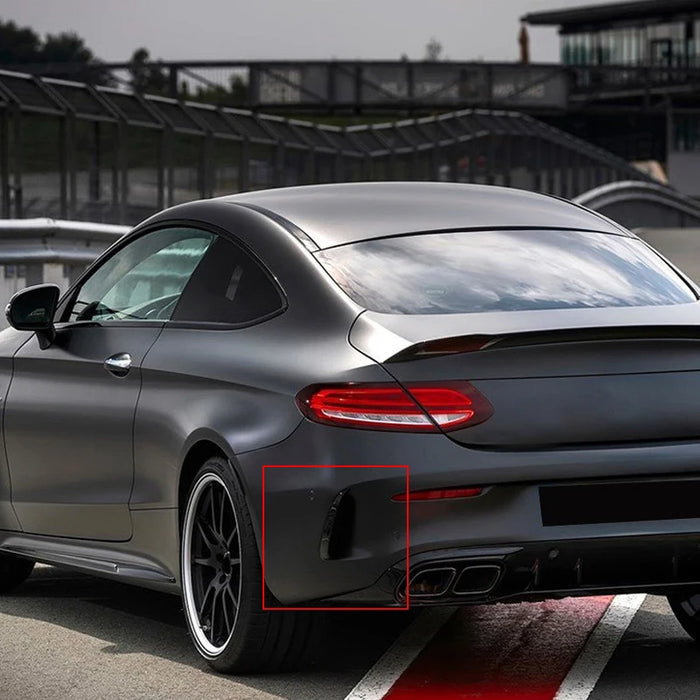 ABS Gloss Black Rear Vent Flics Canards fit for MERCEDES-BENZ C CLASS【C205 Coupe & A205 Convertible】
