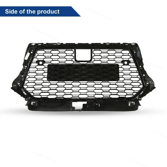 RS Style Honeycomb Sporty Gloss Black Front Grille Fit For AUDI S3 A3 8V FL 2017-2020 with ACC