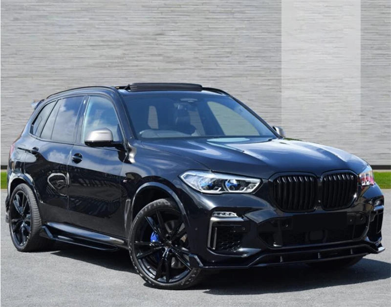 G05 X5 Pre-LCI Black-Out Kit Gloss Black Full Body Kit (Front Lip, Side Skirts, Rear Diffuser, Mid-Spoiler, Roof Spoiler,  Mirror Covers, Grilles)