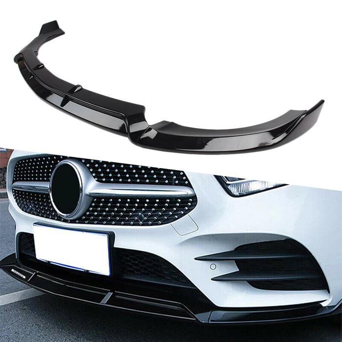 ABS Glossy Black Front Lip For MERCEDES BENZ E CLASS【W213/S213/C238/A238】【E200/220/300/350/400/450 AMG】【E43 AMG/E53 AMG】2020+