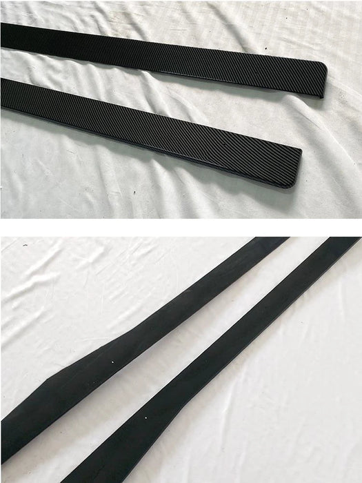 ABS Gloss Black Side Skirt Fit For MERCEDES BENZ【W205/C205/A205/S205】【C200 C250 C300 C43 C63 AMG】2015-2022