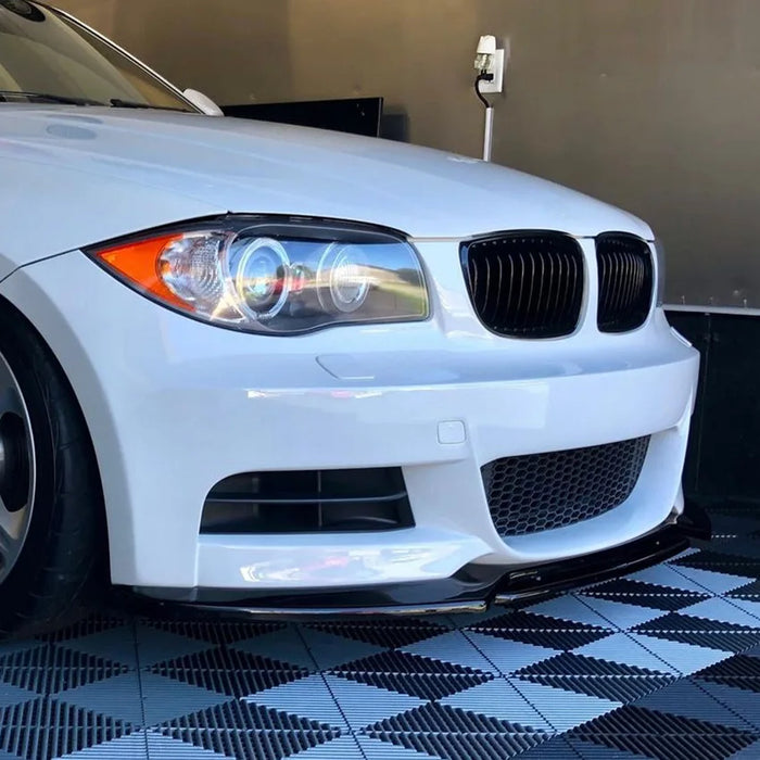 ABS Glossy Black Front lip Splitter fit for BMW E82 Coupe 135i 130i 128i 125 123】