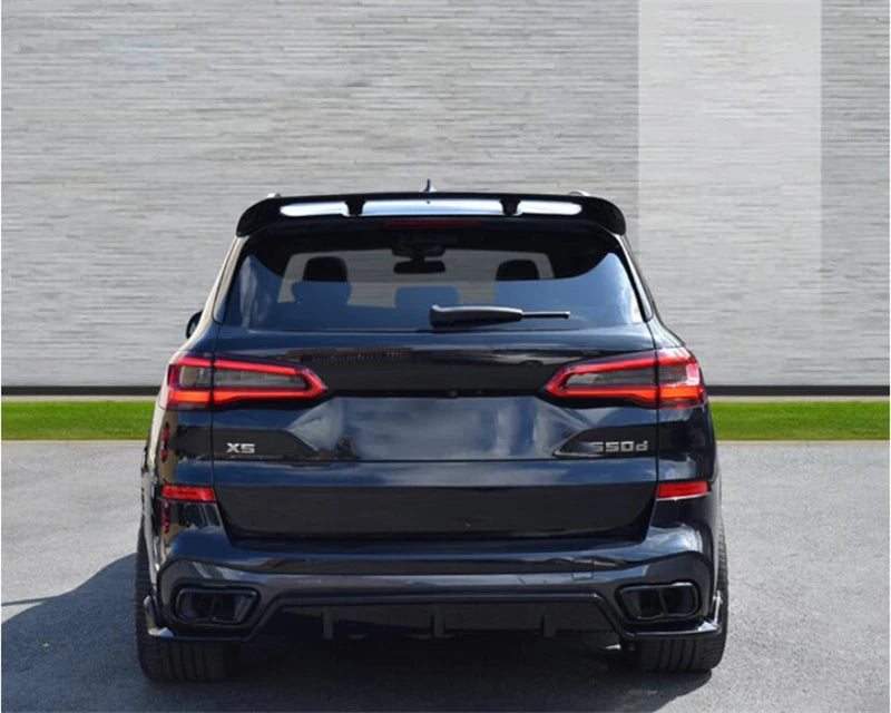 G05 X5 Pre-LCI Black-Out Kit Gloss Black Full Body Kit (Front Lip, Side Skirts, Rear Diffuser, Mid-Spoiler, Roof Spoiler,  Mirror Covers, Grilles)