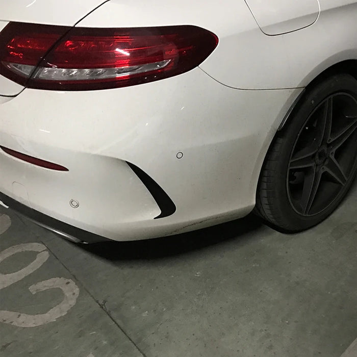 ABS Gloss Black Rear Vent Flics Canards fit for MERCEDES-BENZ C CLASS【C205 Coupe & A205 Convertible】