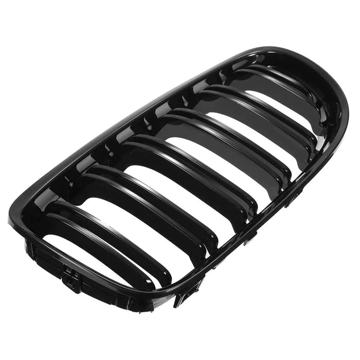 Gloss Black Double Slats Kidney Grilles Fit FOR BMW【3 Series E90 E91 LCI 335i 330i 328i 320I】【E90 E91】【M3 Style】