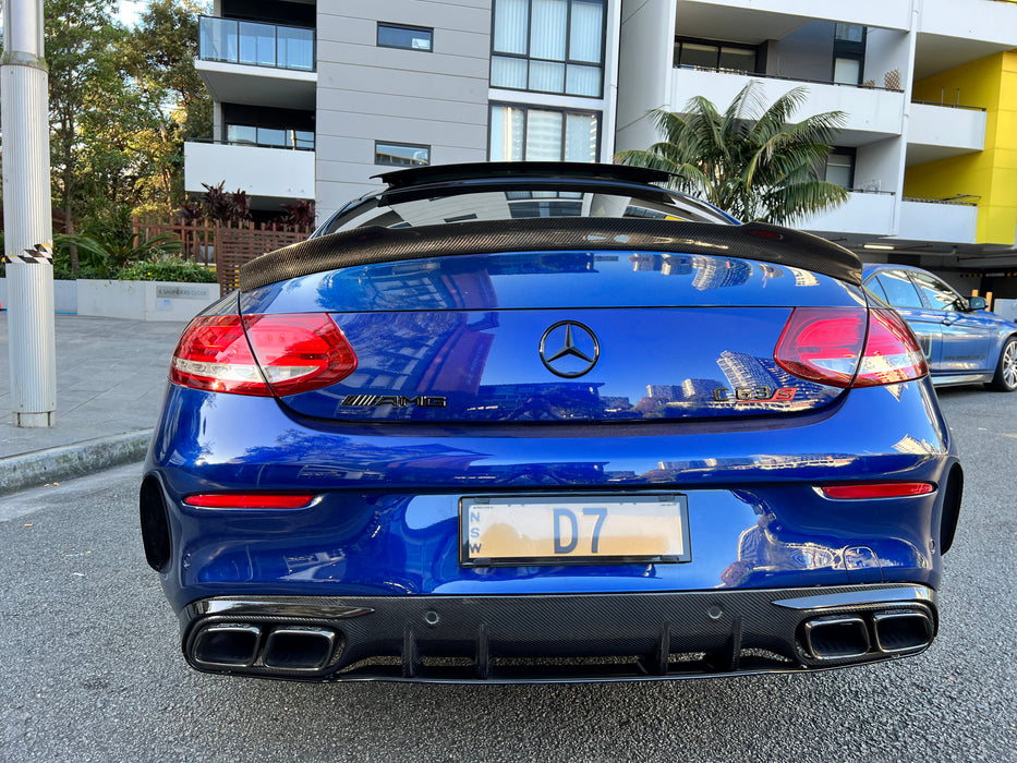 Carbon Fibre Rear Bumper Spoiler for MERCEDES-BENZ C CLASS【C205 COUPE A205 CONVERTIBLE】【2D-FD Final Edition Style】
