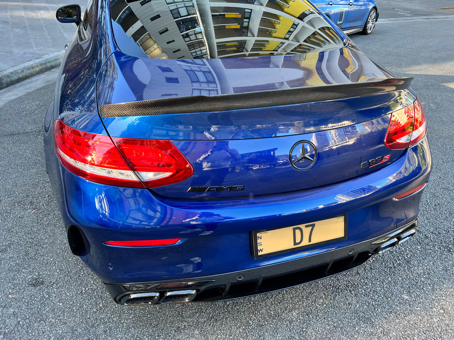 Carbon Fibre Rear Bumper Spoiler for MERCEDES-BENZ C CLASS【C205 COUPE A205 CONVERTIBLE】【2D-FD Final Edition Style】