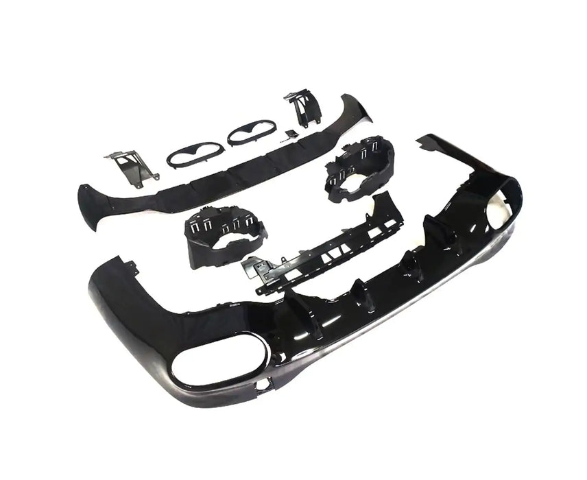 CLA45 S Style Glossy Black Rear Diffuser and Black Exhaust Tips For MERCEDES BENZ【C118 CLA 35 45S AMG CLA 200 250 AMG】2019+