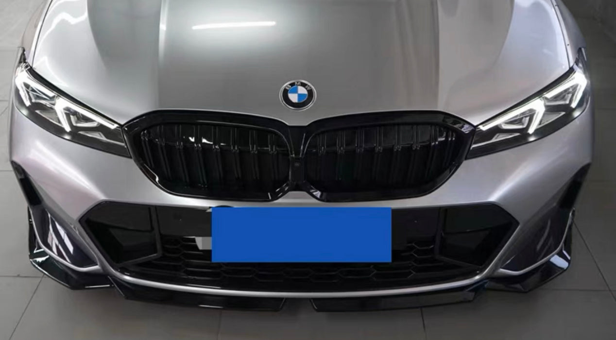 ABS GLOSSY BLACK FRONT BUMPER LIP fit for BMW【G20/G21 LCI M340 330 320 M Sport】【G20 LCI MP】