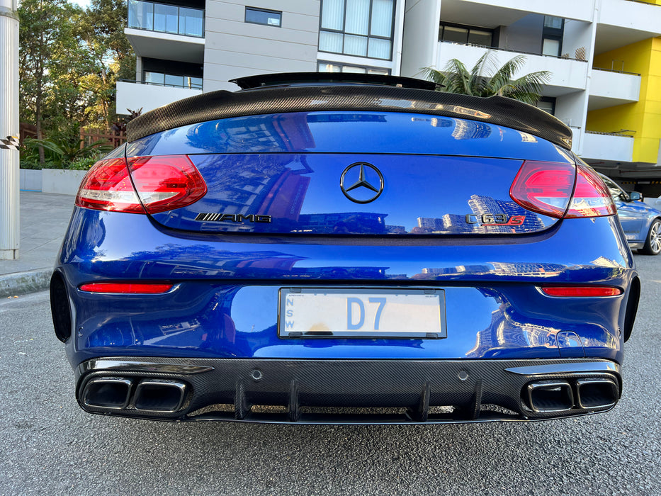 Carbon Fibre Rear Bumper Spoiler for MERCEDES-BENZ C CLASS【C205 COUPE A205 CONVERTIBLE】【2D-FD Final Edition Style】
