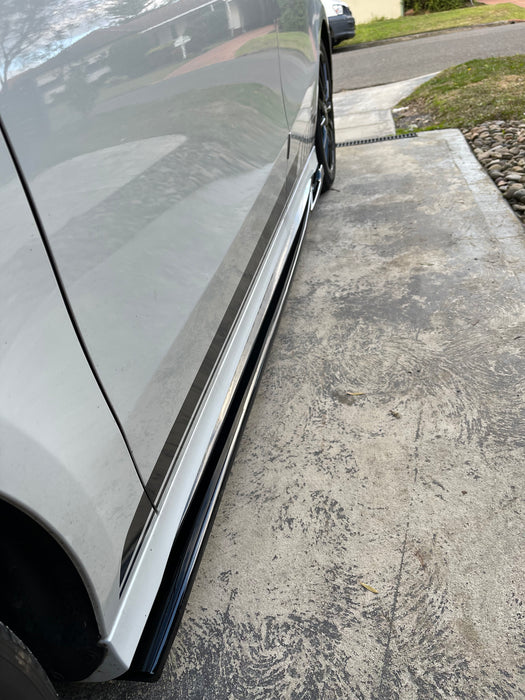 Glossy Black Side Skirts Extensions for Mercedes-Benz CLA Class【C118 A118 2019+】【CLA45S CLA35 AMG & CLA180 CLA200 CLA250 AMG Package】