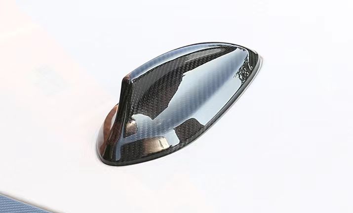 Dry Carbon Fibre Roof Shark Fin Antenna Stick-on Cover for BMW【F30 F31 F32 F33 F36 F22 F23 F34 F87 F80 F82 G20 incl G20 LCI G22 G30 G11 G12】