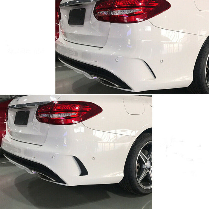 ABS Gloss Black Rear Vent Flics Canards fit for MERCEDES-BENZ C CLASS【W205 SEDAN】