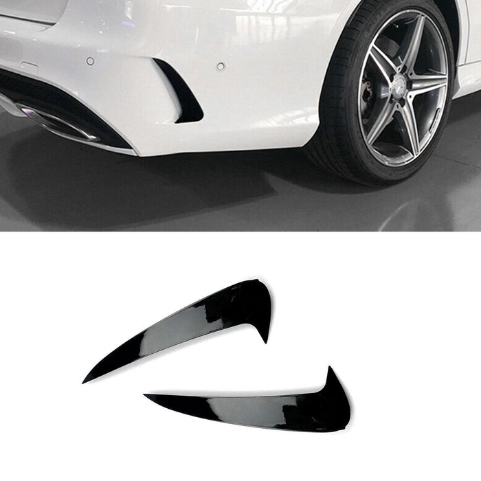 ABS Gloss Black Rear Vent Flics Canards fit for MERCEDES-BENZ C CLASS【W205 SEDAN】