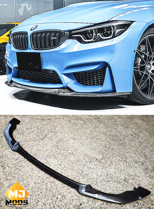 Carbon Fibre Front Bumper Lip for BMW【F80 M3 & F82 F83 M4】【CS Style】 (4348620767306)