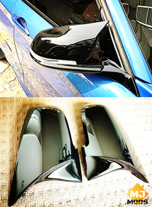 ABS Glossy Black Mirror Cover For BMW 1/2/3/4 series F20 F22 F30/31 F32/33/36 F87/M2 (3763416531018)