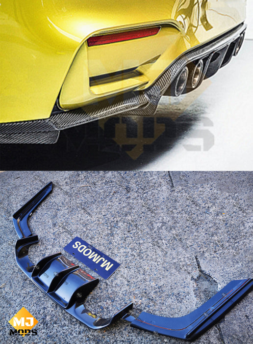 Carbon Fibre Rear Bumper Diffuser for BMW【F80 M3 & F82 F83 M4】【V Style】 (4463001632842)