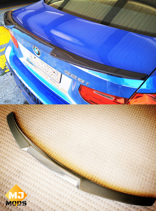 Carbon Fibre Rear Boot Spoiler for BMW【F30 F80 M3 316i/318i/320i/320d/328i/330i/330e/335i/340i】【M4】 (3743619579978)