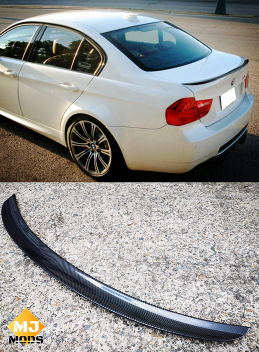 CARBON FIBRE BOOT LIP SPOILER FOR BMW【3 Series E90 335i 330i 328i】【E90/M3】【P Style】 (3747313614922)