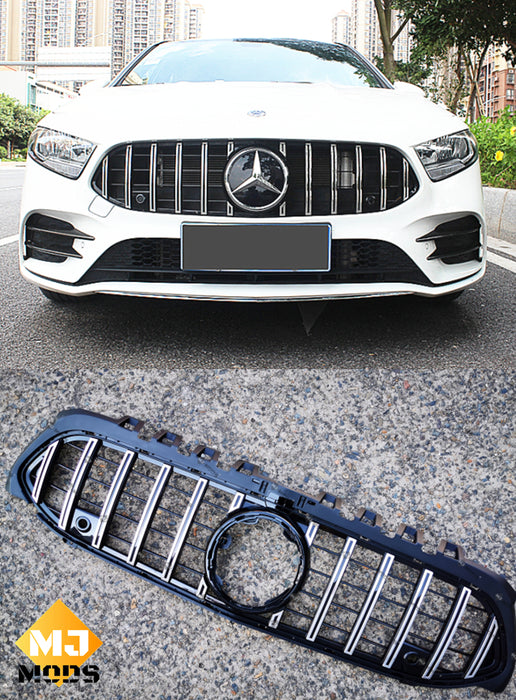 Grille For MERCEDES BENZ A Class【W177 A180/200/250 A35】【2018+】【GT SV】 (4168942813258)