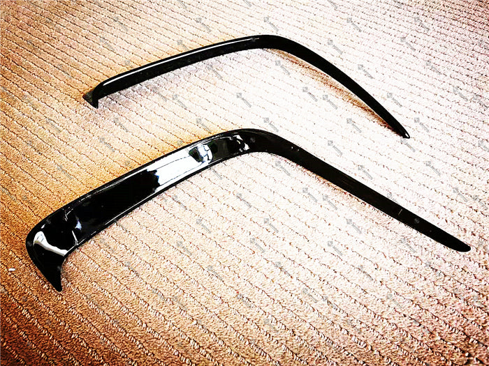 W176 A Class Sport Rear Bumper Vent Insert Canards in Glossy Black (4144250388554)