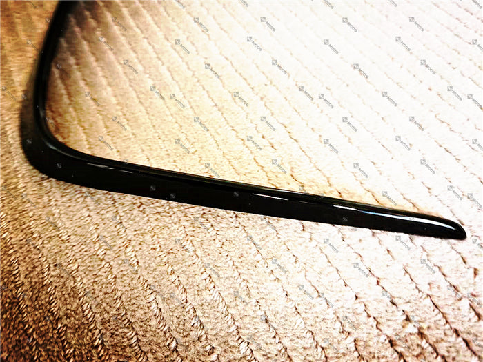 W176 A Class Sport Rear Bumper Vent Insert Canards in Glossy Black (4144250388554)