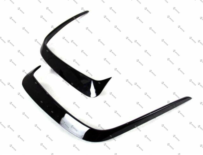 W176 A Class Sport Rear Bumper Vent Insert Canards in Glossy Black (4144250388554)